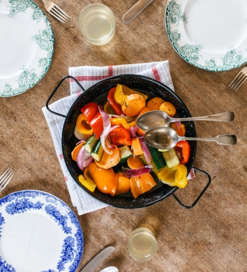 Sweet and Sour Roasted Vegetables
